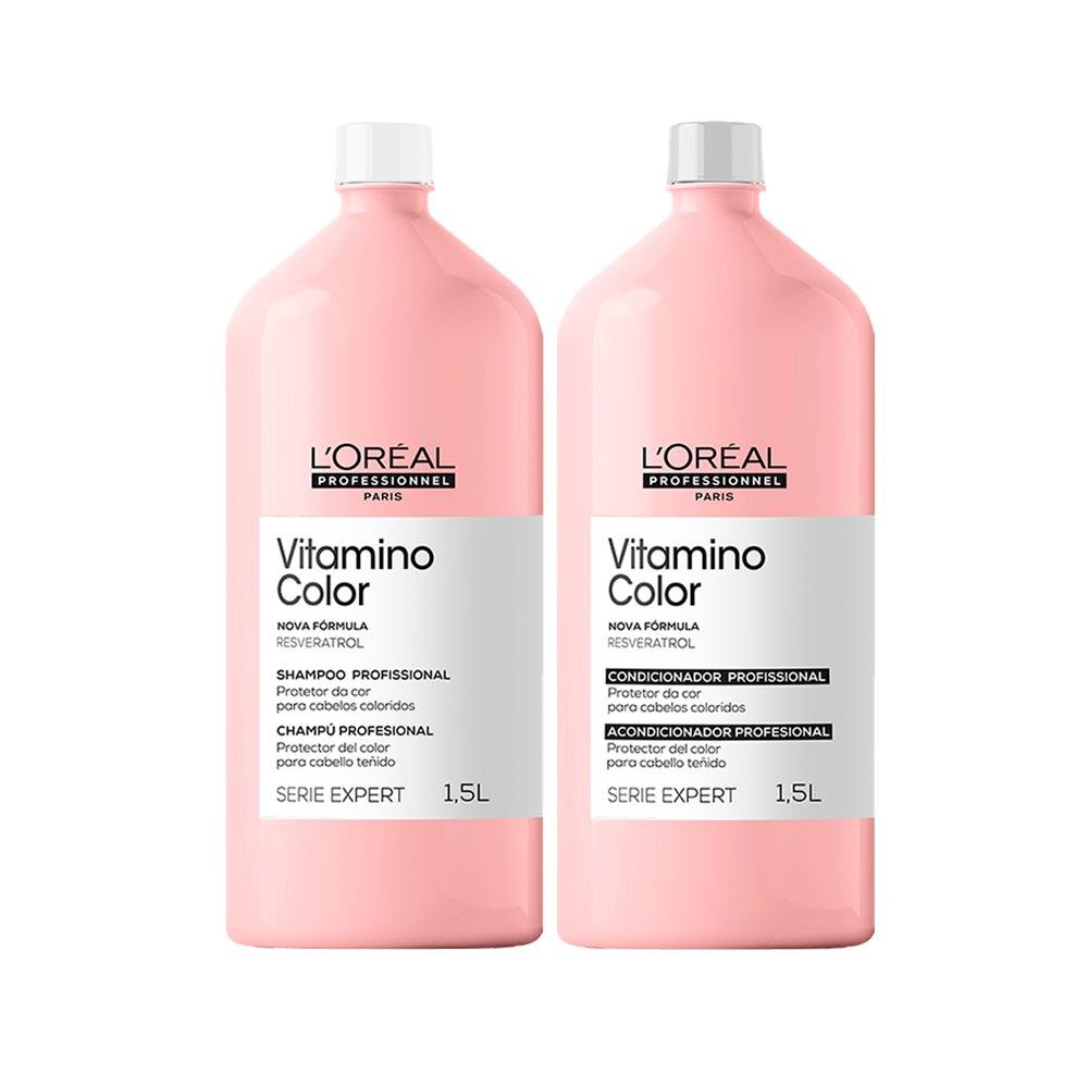 Kit L'Oréal Professionnel Serie Expert Vitamino Color – Shampoo E Condicionador 1500 Ml ÚNICO 1
