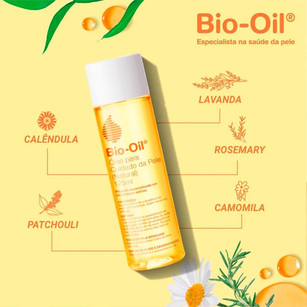 Bio Oil Natural Óleo Corporal Cicatrizante 60ml 60ml 4