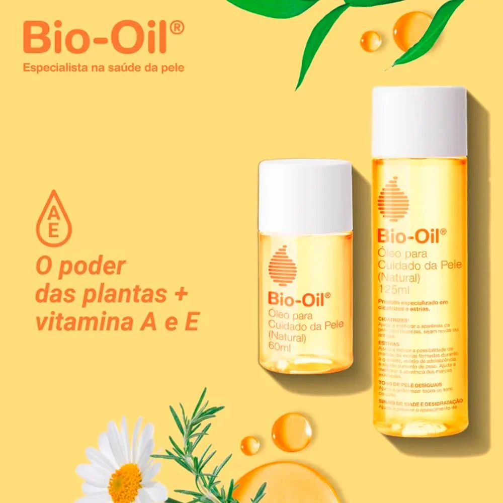 Bio Oil Natural Óleo Corporal Cicatrizante 60ml 60ml 5