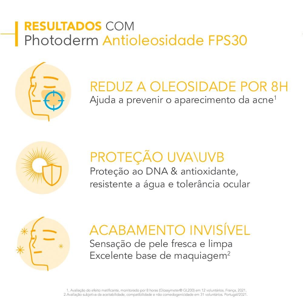 Bioderma Photoderm Antioleosidade Protetor Solar Facial FPS30 40g 40g 5