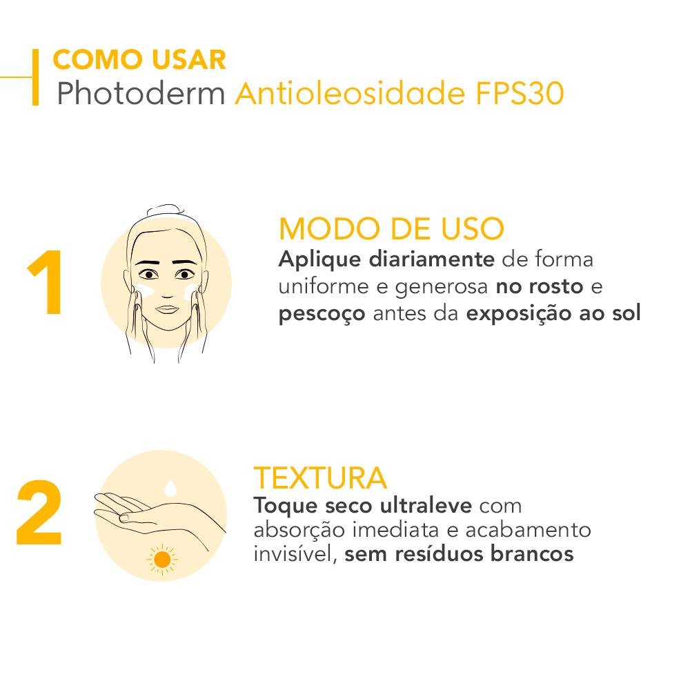 Bioderma Photoderm Antioleosidade Protetor Solar Facial FPS30 40g 40g 6