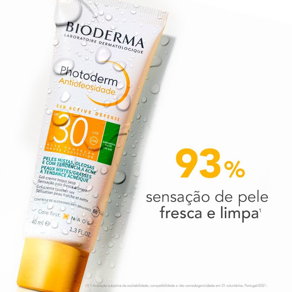 Bioderma Photoderm Antioleosidade Protetor Solar Facial FPS30 40g 40g 7
