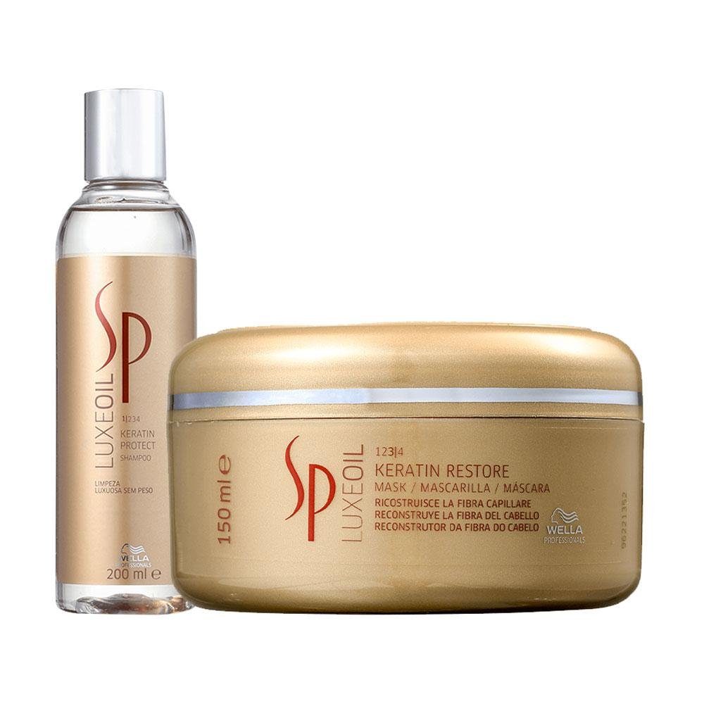 Kit SP System Professional Luxe Oil Keratin Shampoo e Máscara ÚNICO