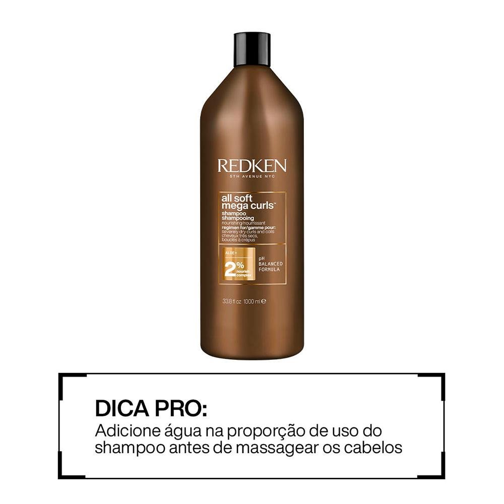 Redken All Soft Mega Curls Shampoo 1000ml 1L 4