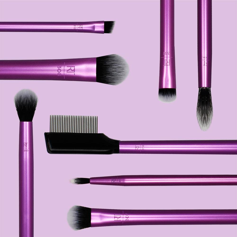 Real Techniques Everyday Eye Essentials Kit de Pincéis para Maquiagem Roxo ÚNICO 2