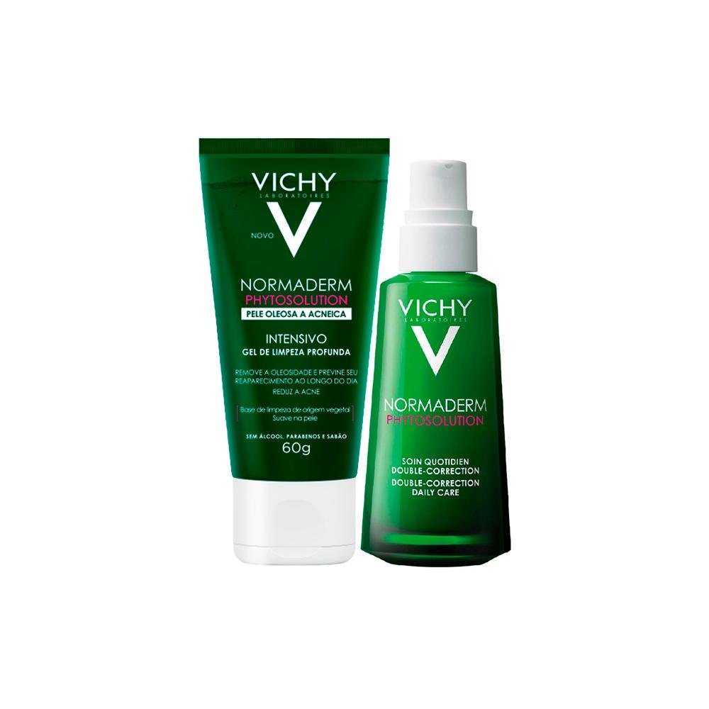 Kit Facial Vichy Normaderm Gel De Limpeza Phytosolution G E S Rum Antioleosidade Nico