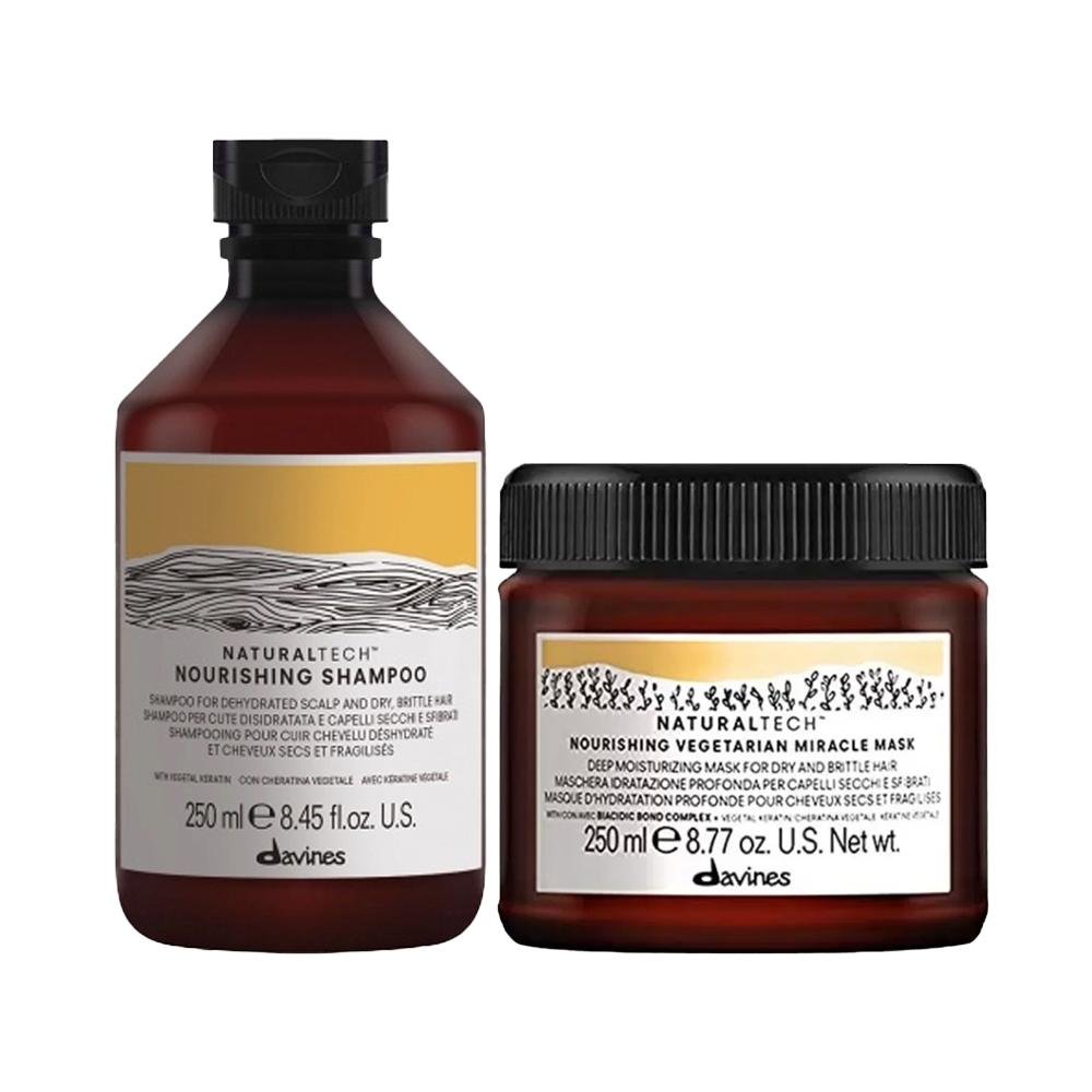 Kit Davines Natural Tech Nourishing - Sh e Másc Miracle ÚNICO 1