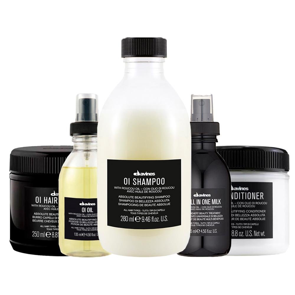 Kit Davines Oi -Sh e Cond e Manteiga e Spray Finaliz + Óleo ÚNICO