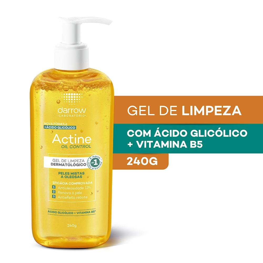 Darrow Actine Oil Control Gel de Limpeza Facial 240g 240g 2