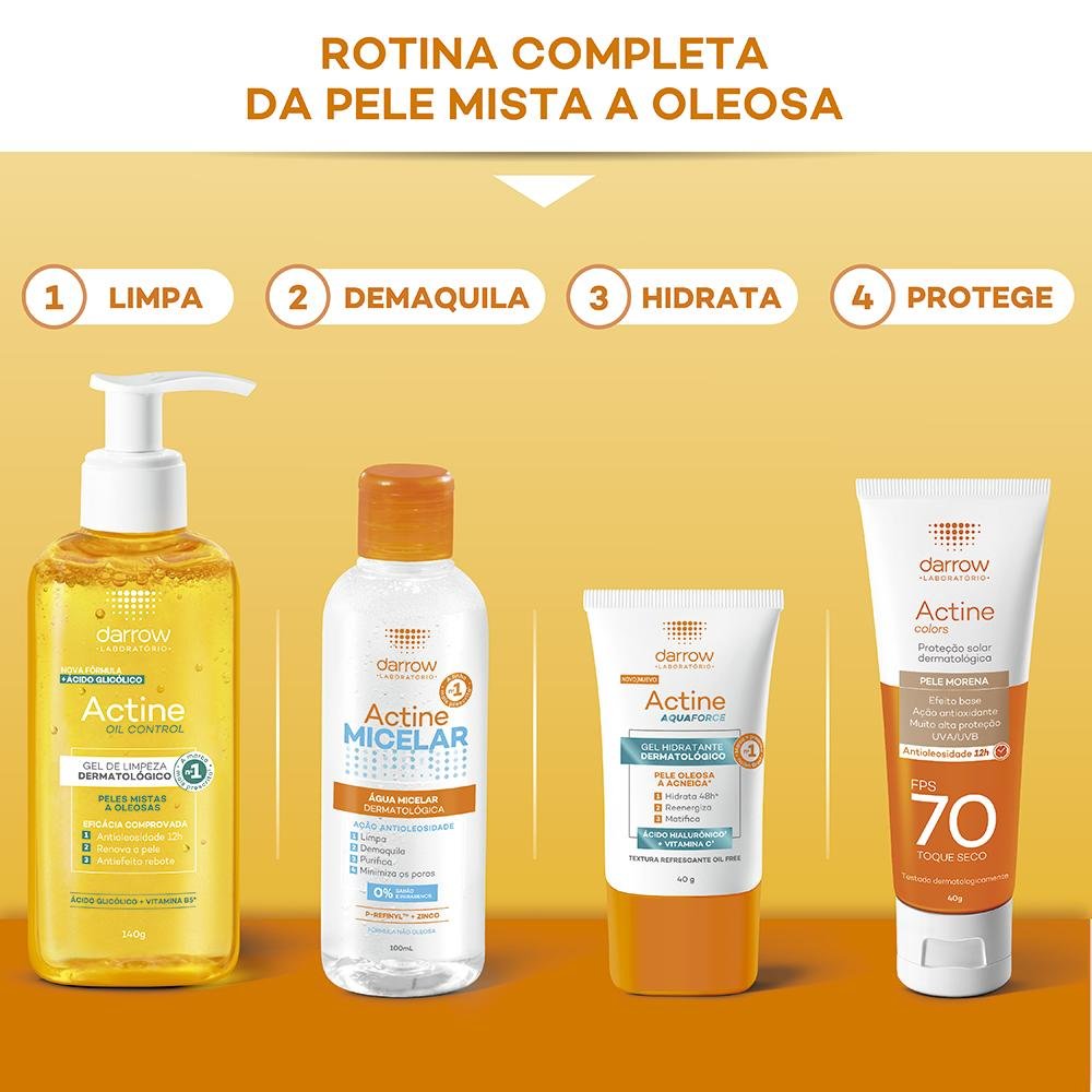 Darrow Actine Oil Control Gel de Limpeza Facial 240g 240g 9