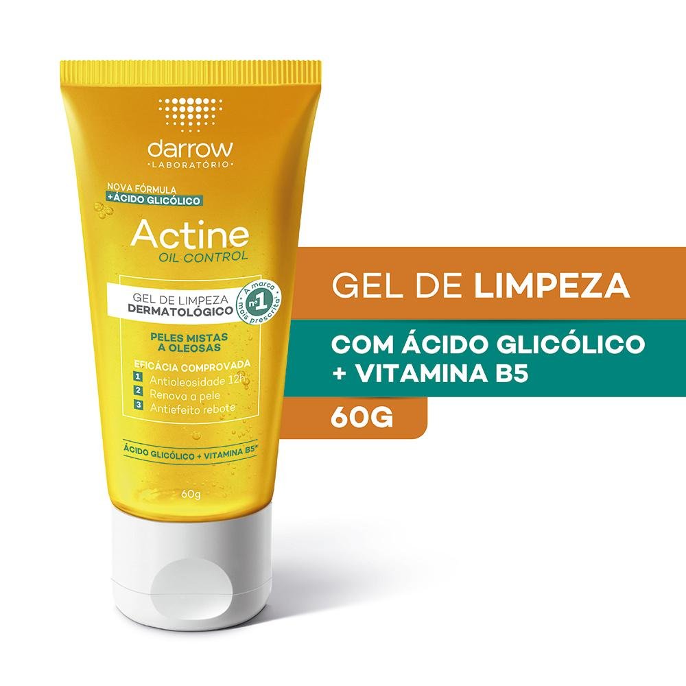 Darrow Actine Oil Control Gel de Limpeza Facial 60g 60g 2