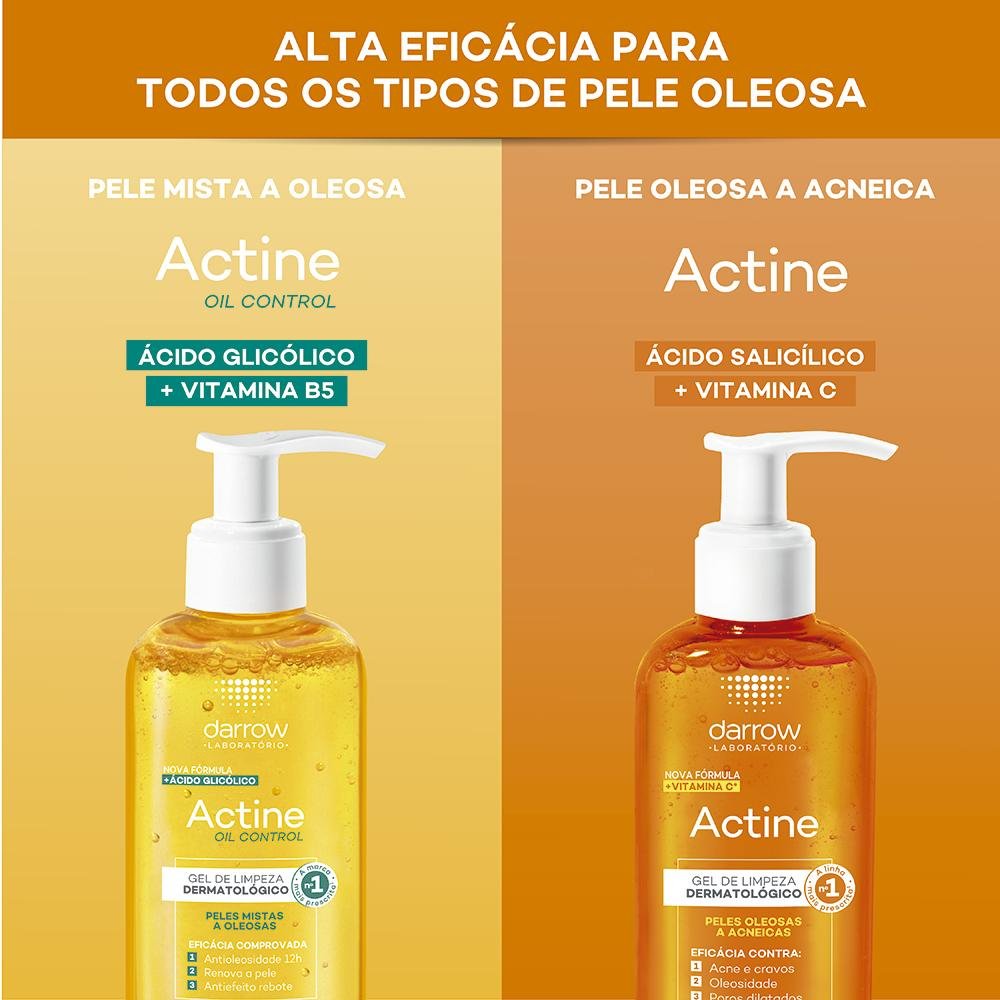 Darrow Actine Oil Control Gel de Limpeza Facial 60g 60g 10