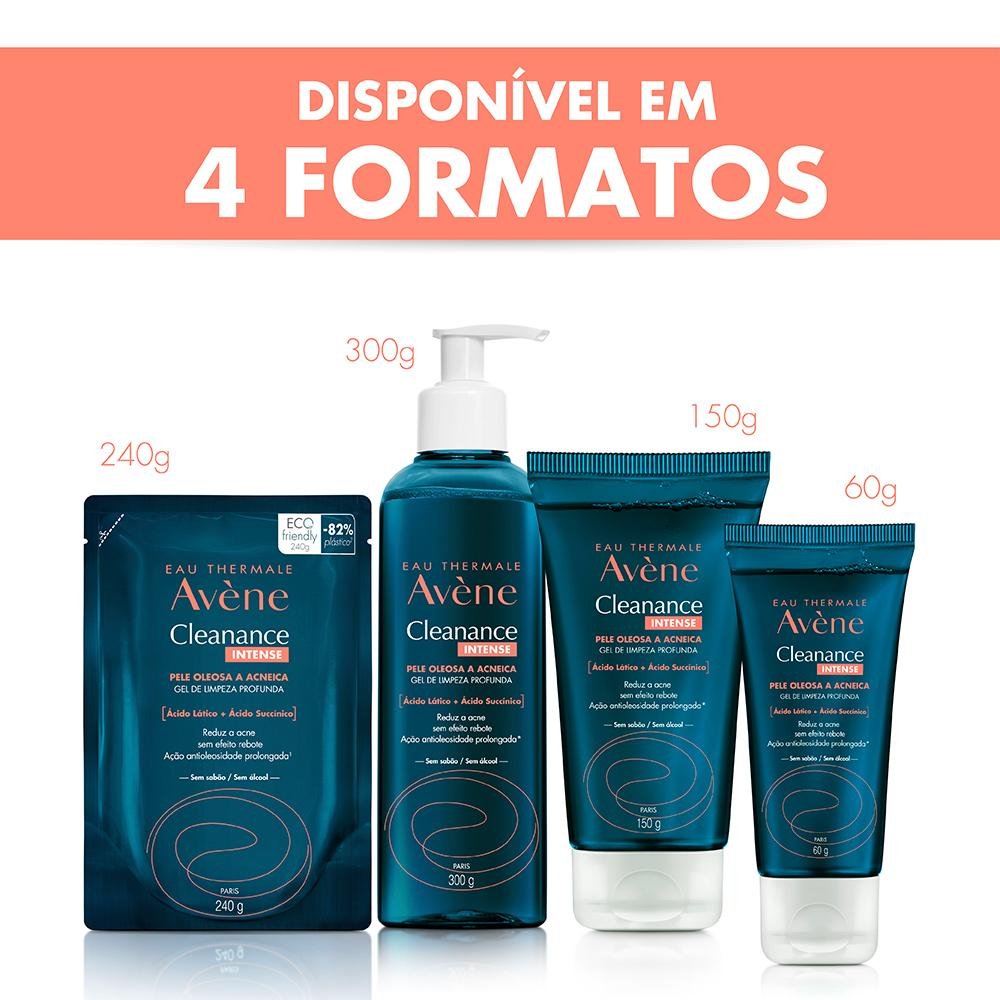 Avène Cleanance Intense Gel Facial de Limpeza Profunda Refil 240g 240g 7