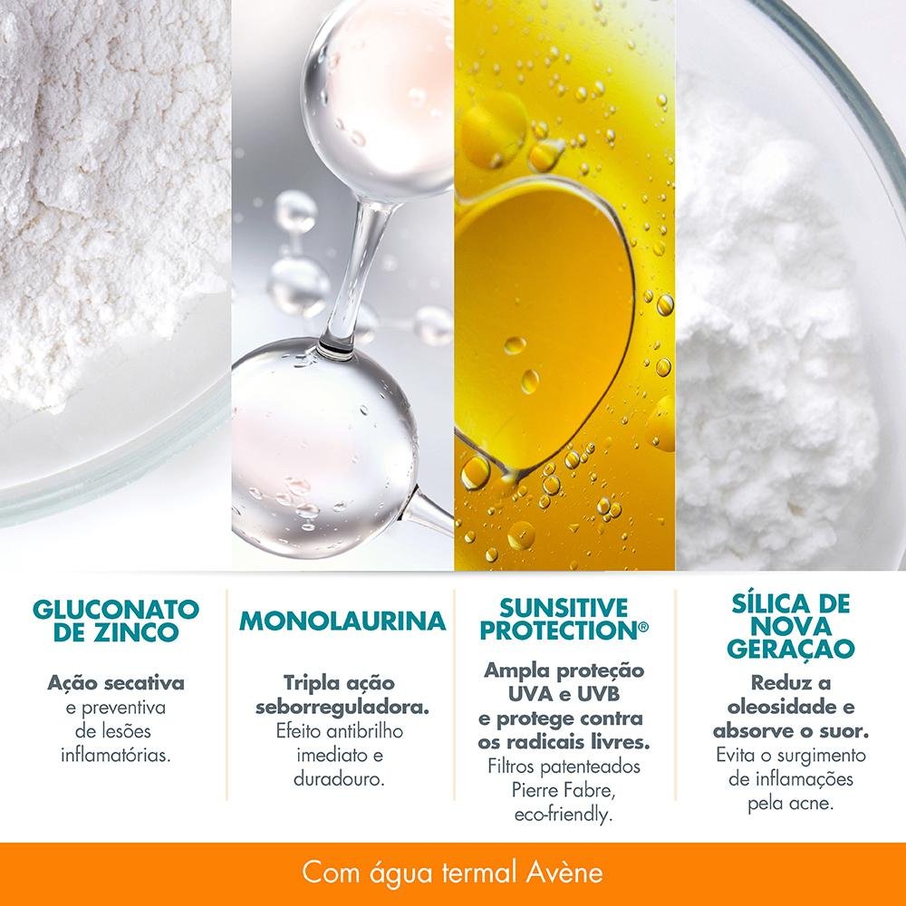 Avène Eau Thermale Mat Perfect FPS60 Protetor Solar Facial Anti-Acne 40g 40g 7