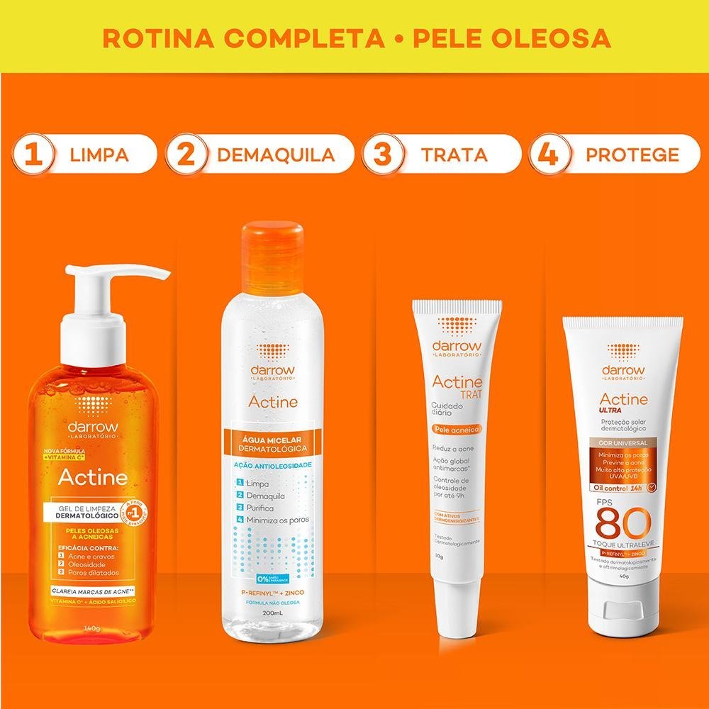 Darrow Actine Gel Facial de Limpeza 140g 140g 9