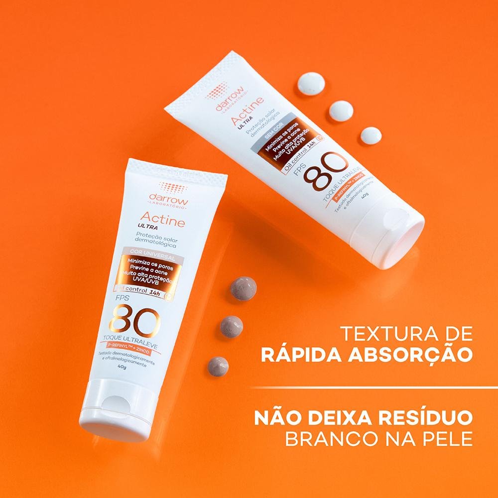Darrow Actine Ultra FPS80 Protetor Solar Facial 40g 40g 9