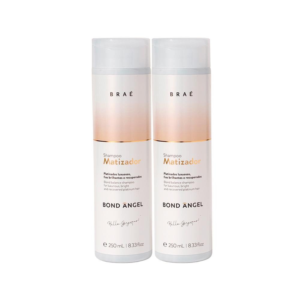 Kit Braé Bond Angel Shampoo Matizador 2X250ml ÚNICO 1