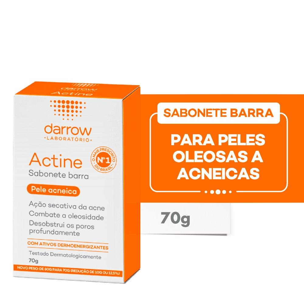 Darrow Actine Sabonete em Barra Facial 70g 70g 2