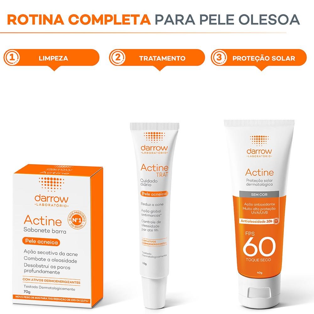 Darrow Actine Sabonete em Barra Facial 70g 70g 5