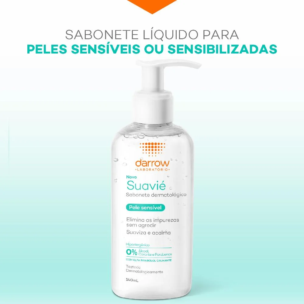Darrow Suavié Sabonete Líquido Facial para Pele Sensível 140ml 140ml 3