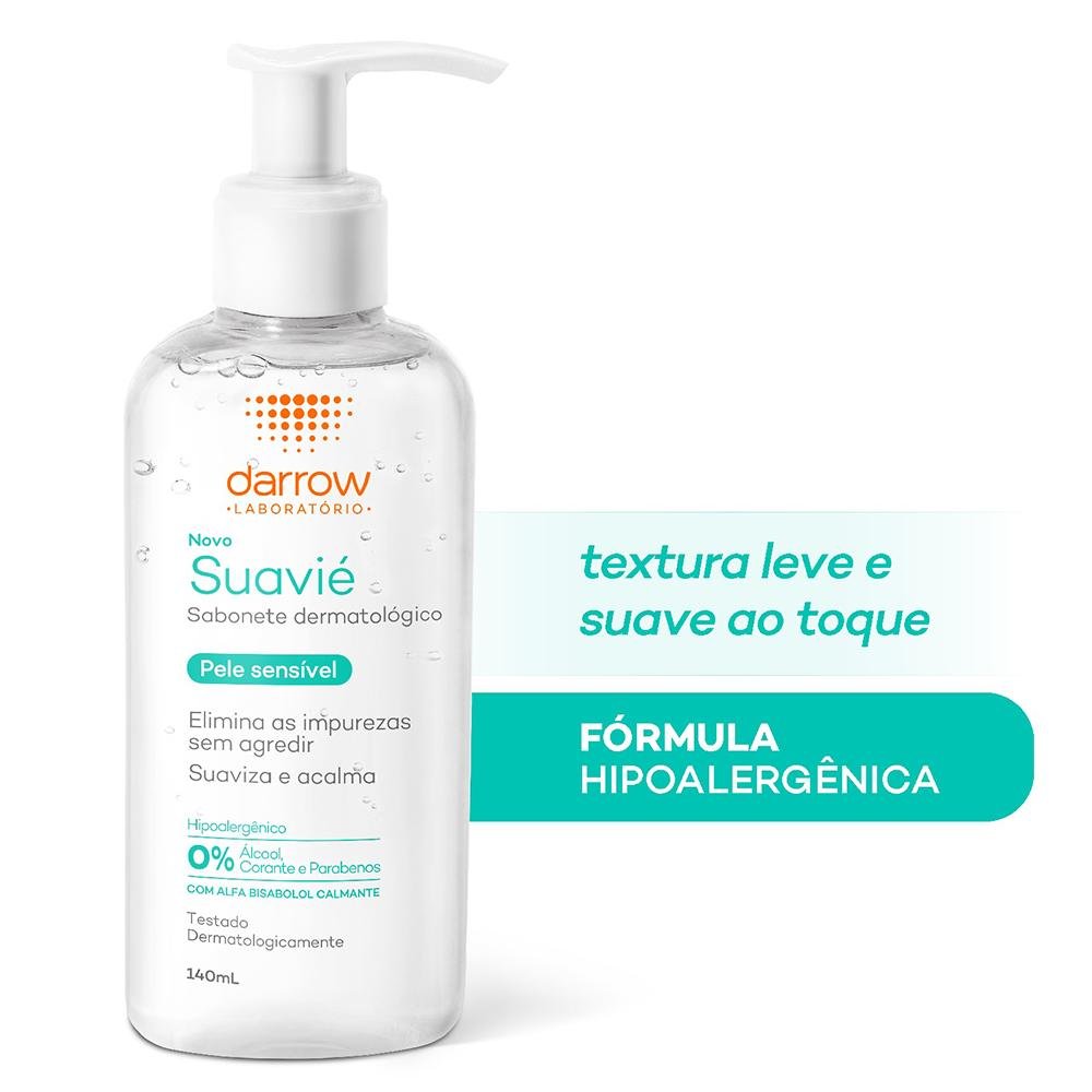 Darrow Suavié Sabonete Líquido Facial para Pele Sensível 140ml 140ml 4