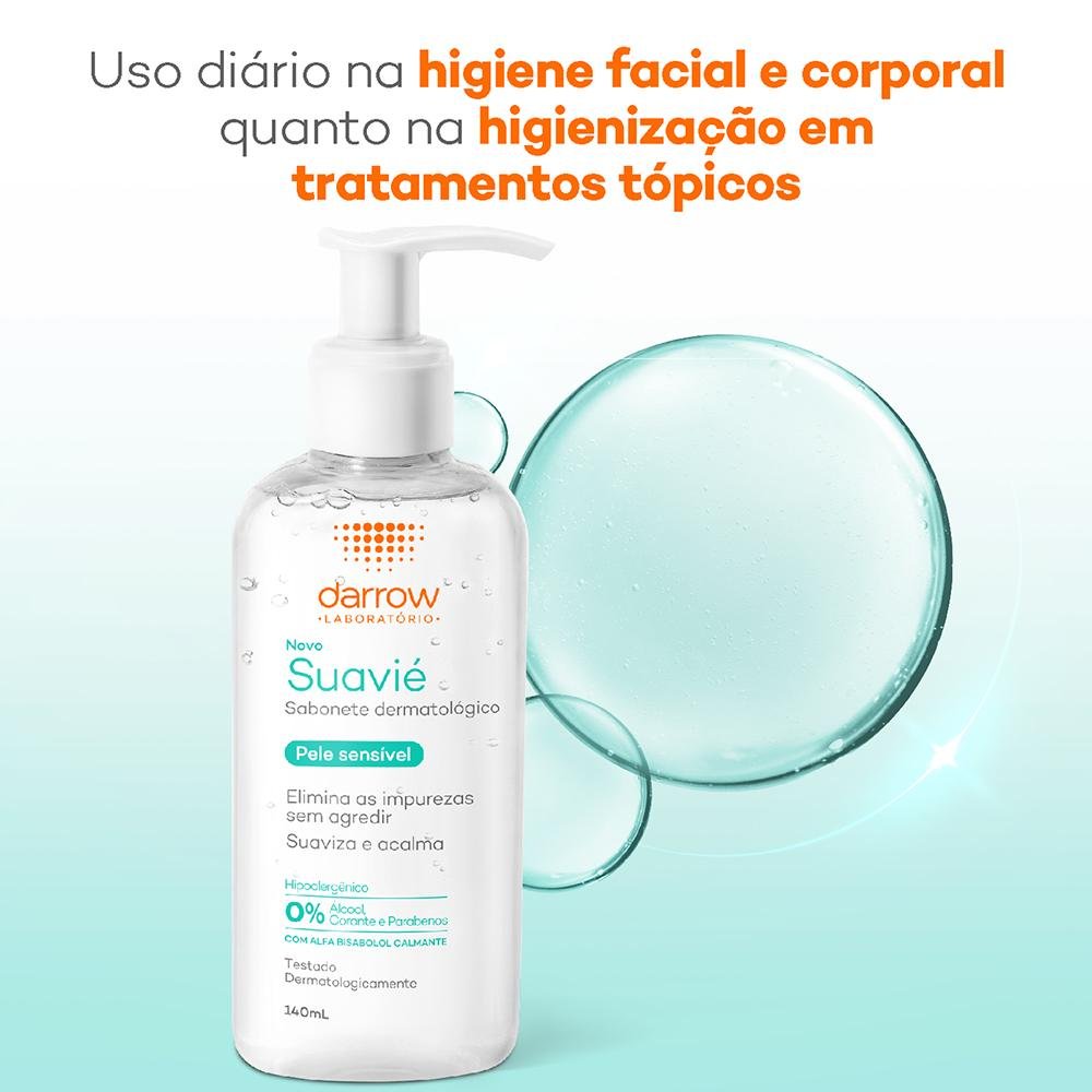 Darrow Suavié Sabonete Líquido Facial para Pele Sensível 140ml 140ml 6