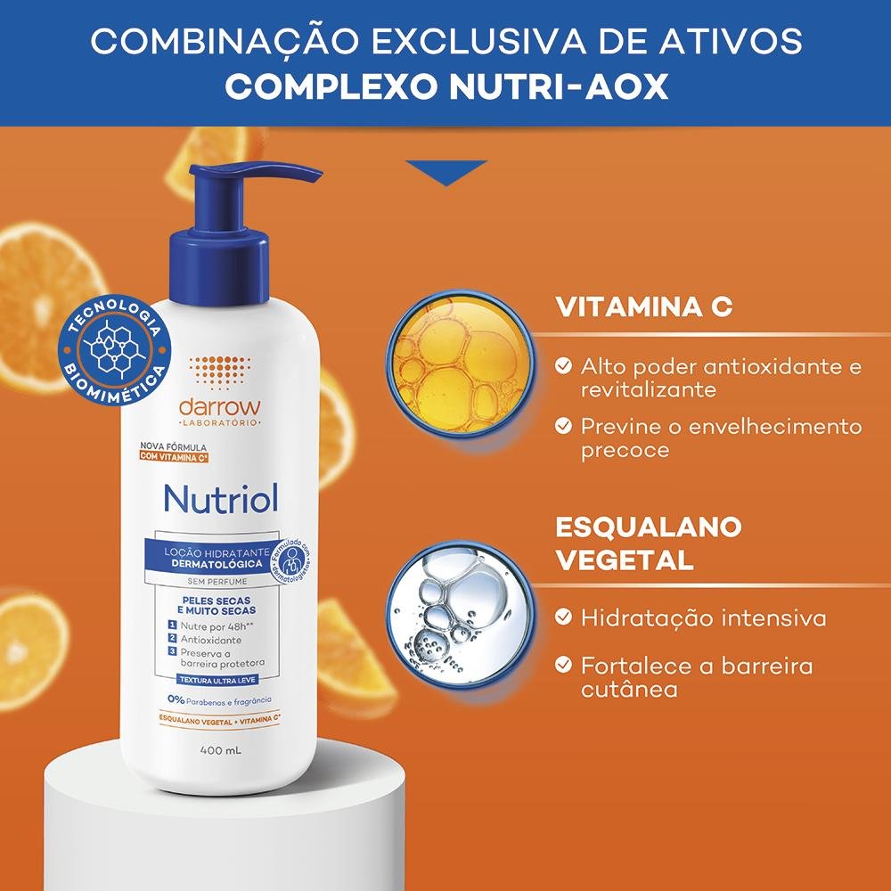 Darrow Nutriol Loção Hidratante Corporal Sem Perfume 200ml 200ml 5