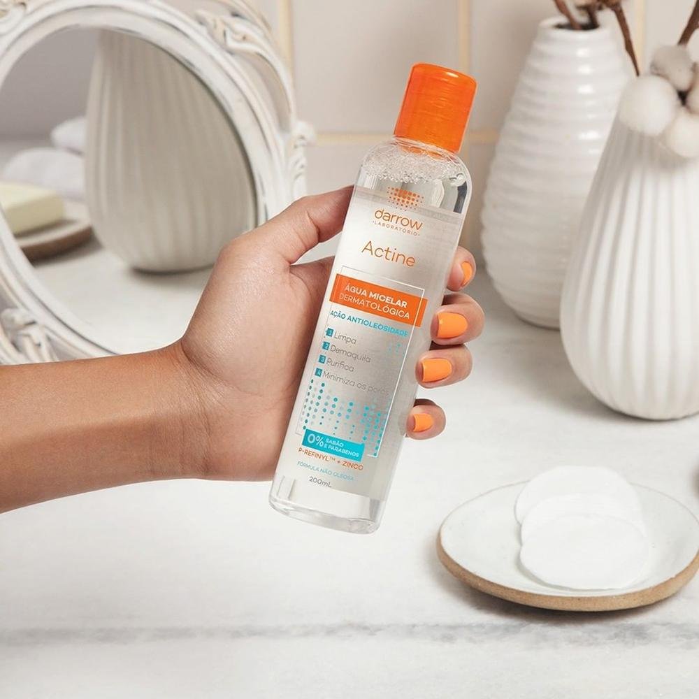 Darrow Actine Àgua Micelar Facial de Limpeza 200ml 200ml 3