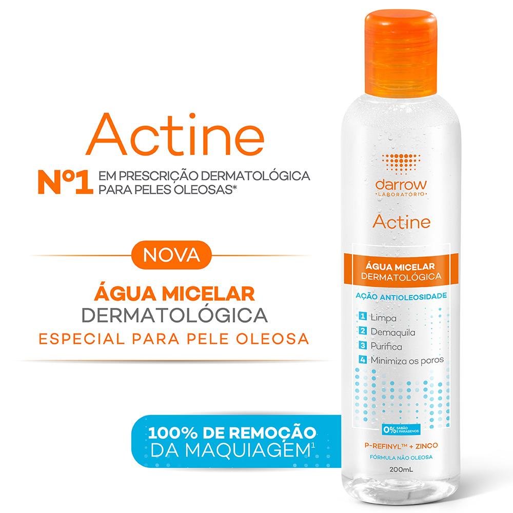 Darrow Actine Àgua Micelar Facial de Limpeza 200ml 200ml 8