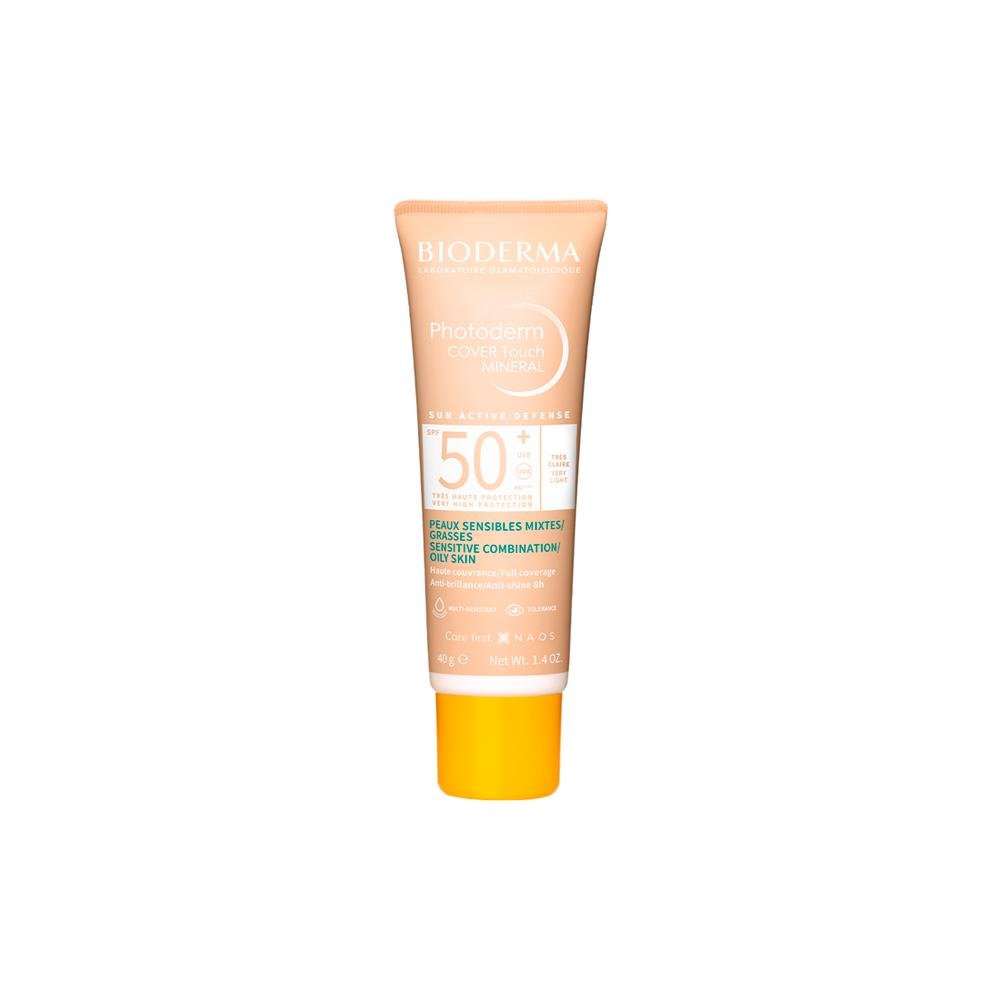 Bioderma Photoderm Cover Touch Mineral FPS 50+ Muito Claro Protetor Solar Facial Matte 40g Muito Claro 1