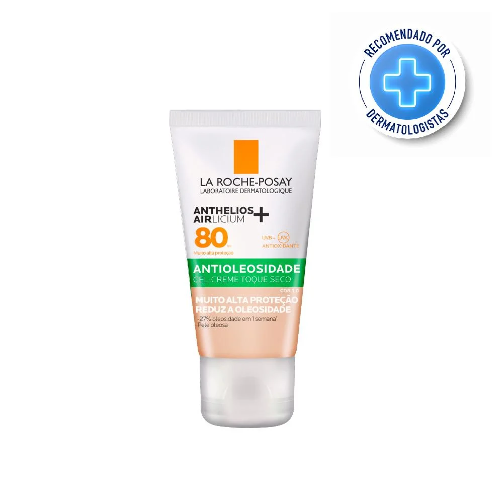 La Roche-Posay Anthelios Airlicium FPS80 1.0  Protetor Solar Facial Antioleosidade 40g Cor 1.0 2
