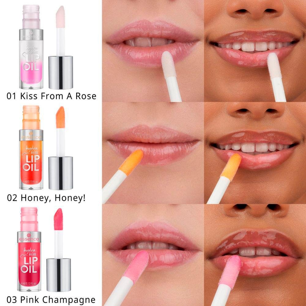 Essence Hydra Kiss 01 Kiss From a Rose Óleo Labial Cintilante 4ml 01 Kiss From a Rose 2
