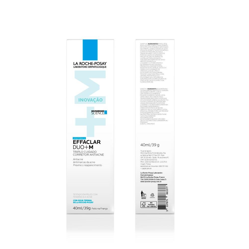 La Roche-Posay Effaclar Duo+ Gel Creme Facial Anti-Acne 40ml ÚNICO 13