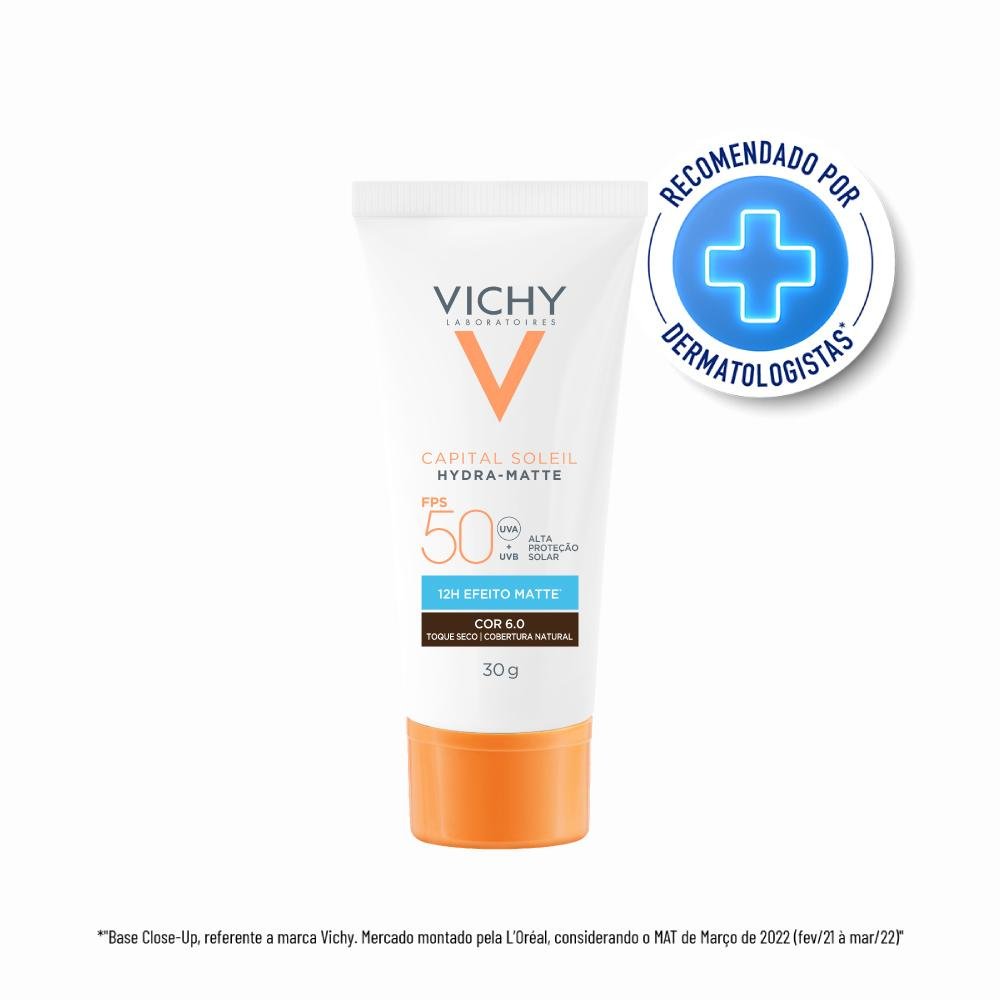 Vichy Capital -Matte Protetor Solar Facial Fps 50 30g Cor 6.0 2