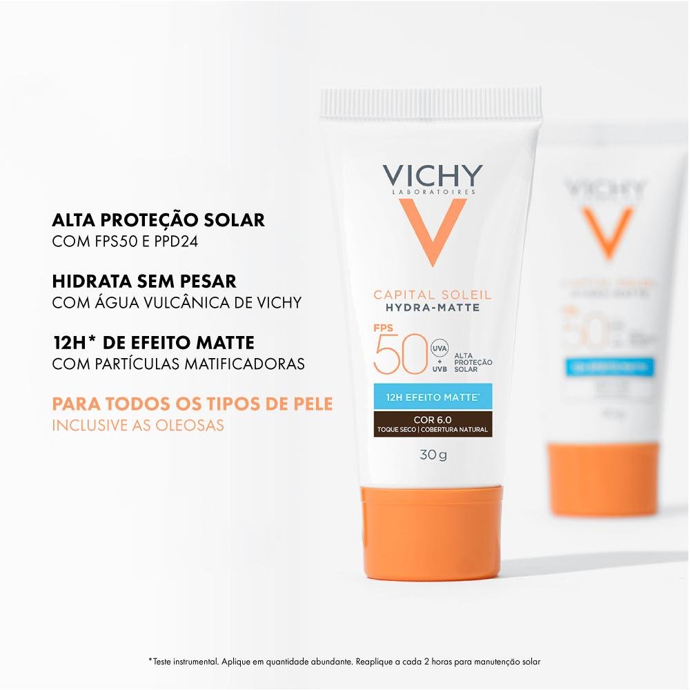 Vichy Capital -Matte Protetor Solar Facial Fps 50 30g Cor 6.0 5