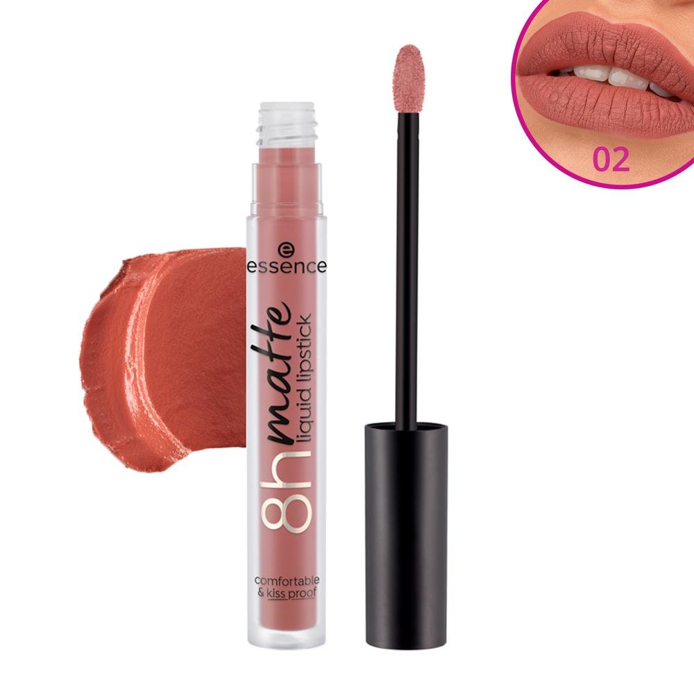 Essence 8h Matte 02 Silky Hazelnut Batom Líquido Matte 2,5ml 02 Silky Hazelnut 7