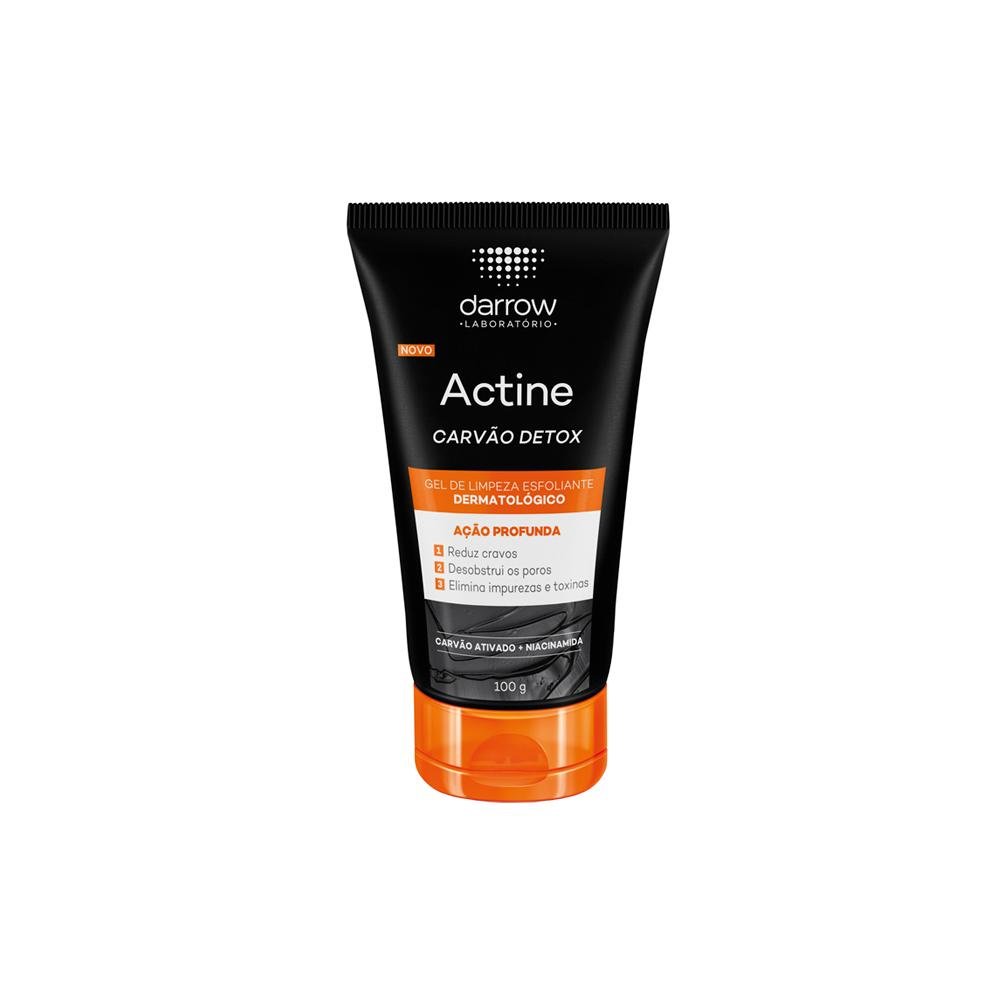 Darrow Actine Carvão Detox Gel De Limpeza Esfoliante 100g ÚNICO 1