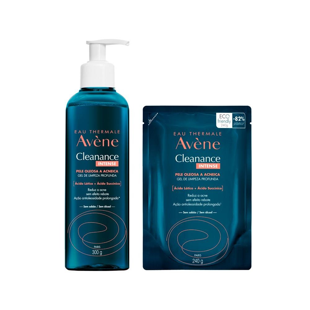 Kit Facial Avène Clenance Intense Gel De Limpeza Avène Clenance Intense Com Refil - Gel 300g e Refil 240g Único 1