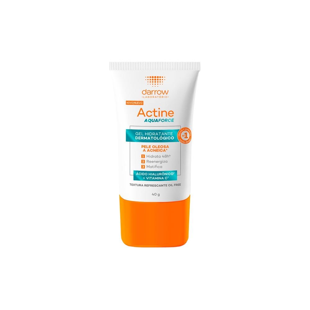 Kit Facial Darrow Actine Para Peles Oleosas E Acneicas - Gel De Limpeza Esfoliante Carvão Detox 100 g + Gel Hidratante Facial Aquaforce 40 g ÚNICO 3