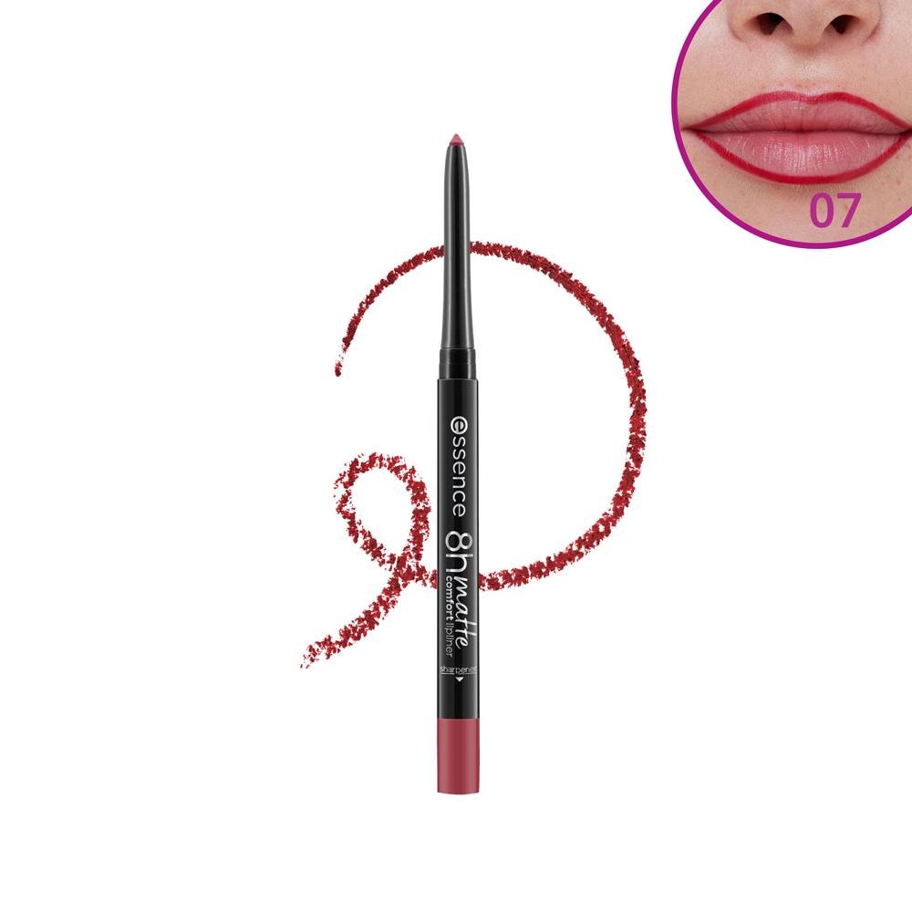 Essence 8H Matte 07 Classic Red Lápis Labial 0,3g 07 Classic Red 9