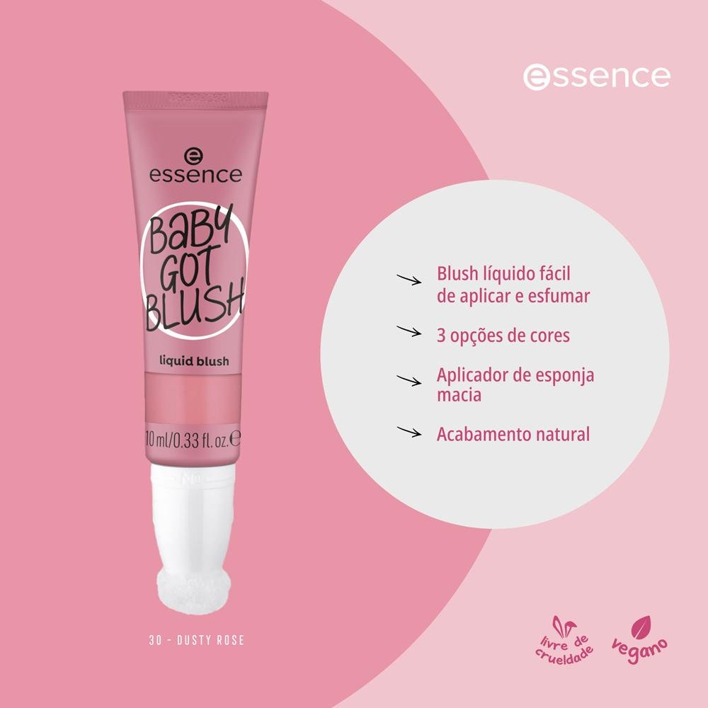 Essence Baby Got 30 Dusty Rose Blush Líquido 10ml 30 Dusty Rose 6