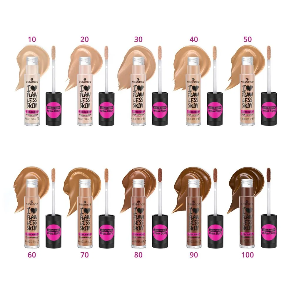 Essence I Love Flawless Skin 10 Light Porcelain Corretivo Líquido 4ml 10 Light Porcelain 8