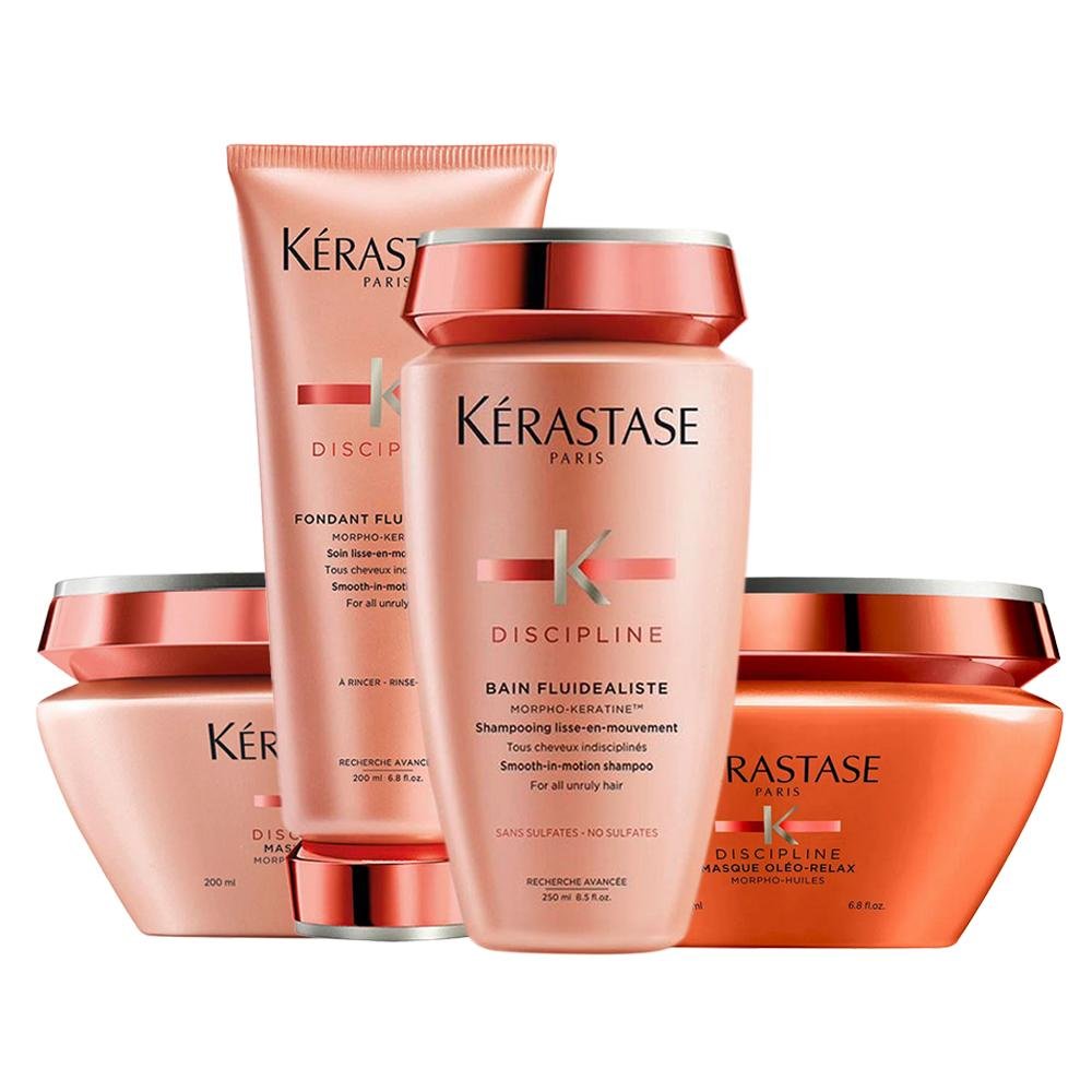 Kit Kérastase Discipline - Shampoo e Condicionador e Máscara Maskératine e Máscara Óleo-Relax ÚNICO 1