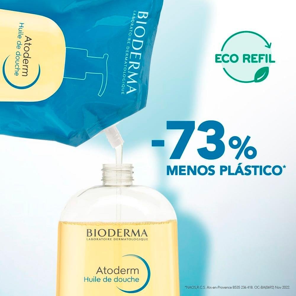 Bioderma Atoderm Huile Gel De Banho 1000ml Refil 1L 6