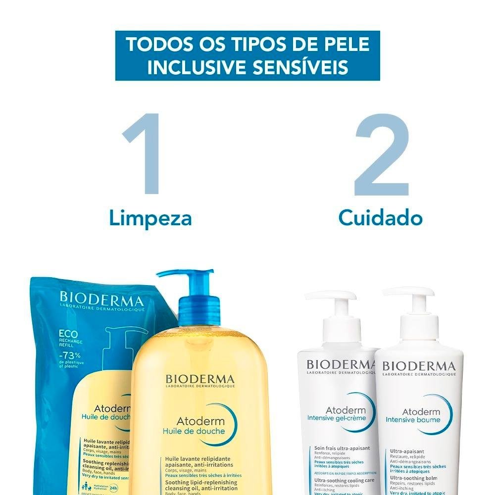 Bioderma Atoderm Huile Gel De Banho 1000ml Refil 1L 7