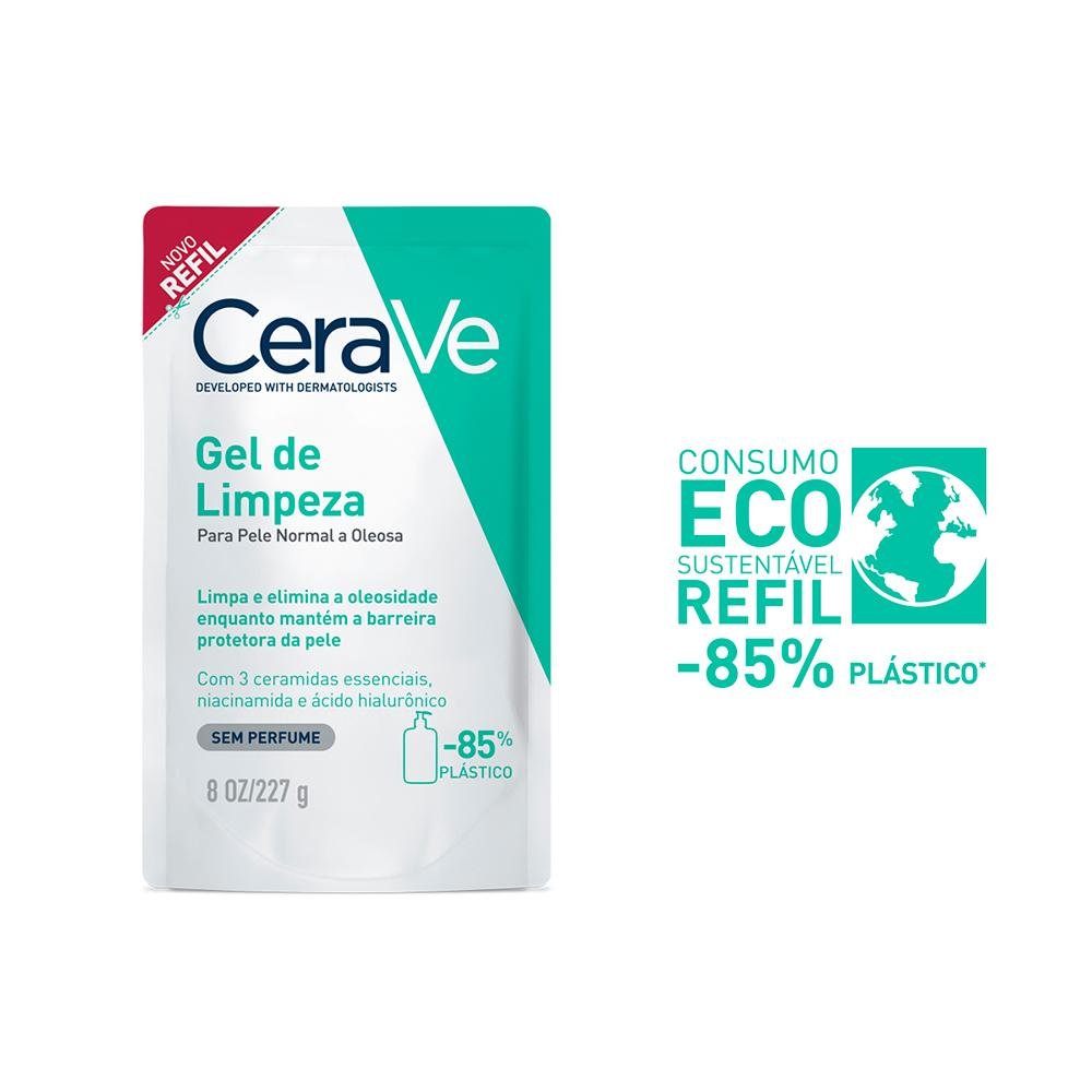 CERAVE GEL FACIAL DE LIMPEZA 227G REFIL 227g 4