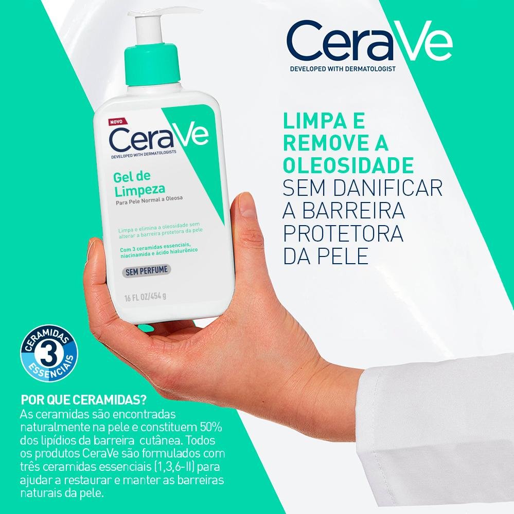 CERAVE GEL FACIAL DE LIMPEZA 227G REFIL 227g 5