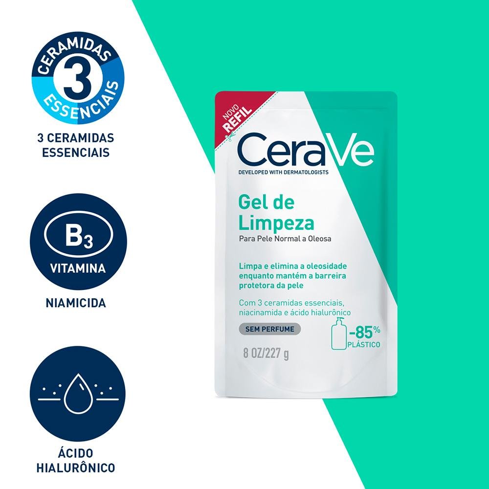 CERAVE GEL FACIAL DE LIMPEZA 227G REFIL 227g 8