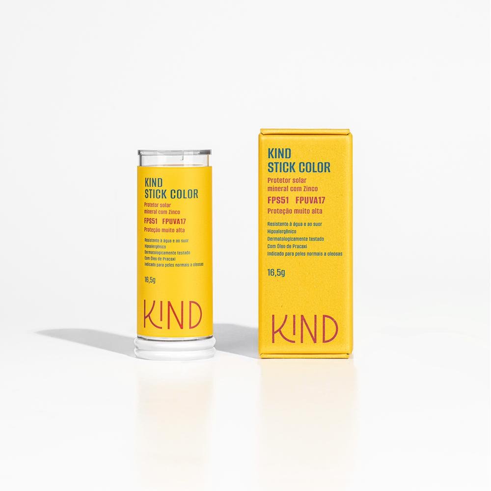 Kind Beauty Protetor Solar Facial Stick Color K40 FPS 51 FPUVA 17 16,5g 5g 2