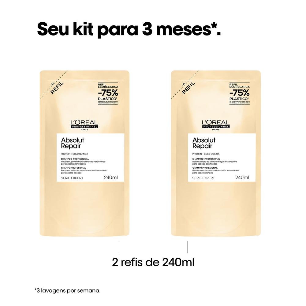 L'Oréal Professionnel Absolut Repair Shampoo Refil 240Ml 240ml 8